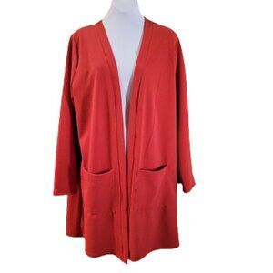 Inxeam - Dark Auburn Colored Long Sleeved Jacket - Size XL